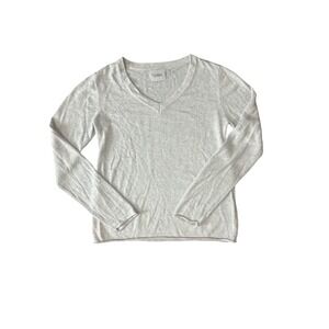 Stitches + Stripes Speckled V-Neck Knit
Sweater Small